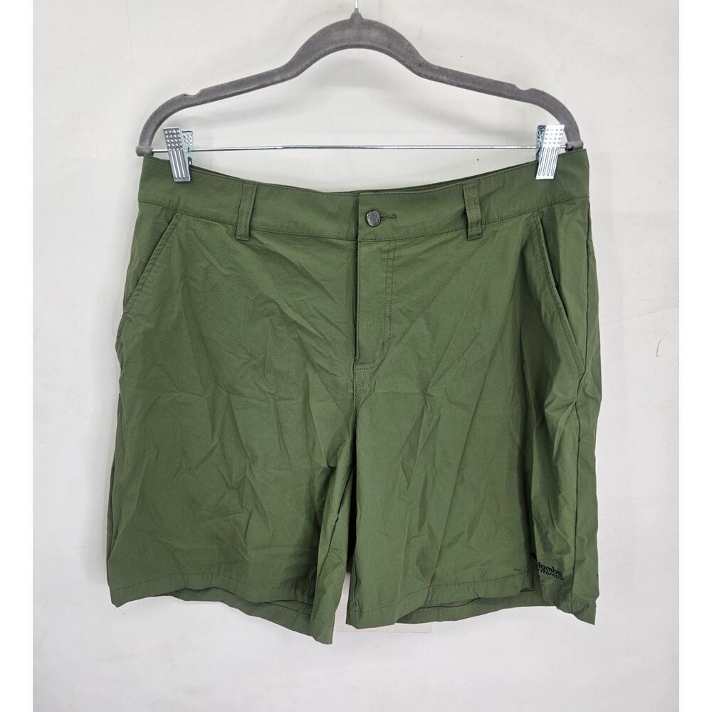 Columbia Titanium Women’s Green Hiking Shorts Outdoor Trail Activewear Sz 14/7 L